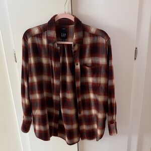 GAP Red and Cream Checkered Shirt